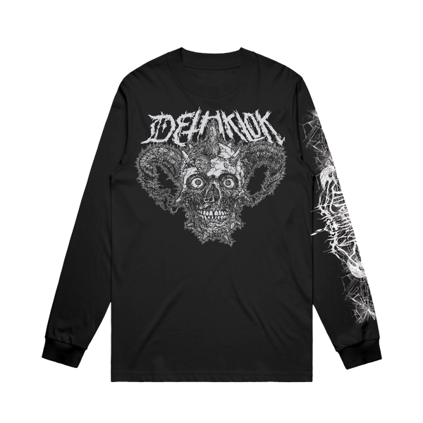 トップス archive JACKROSE skull long sleeve tee Official Dethklok Merchandise - Facebones Long Sleeve Tee